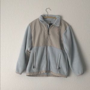 Light blue north face jacket
